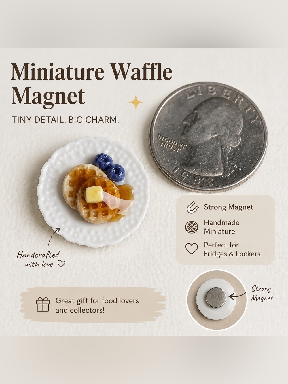 Miniature waffle magnet bundle and save !